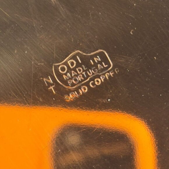 ODI Solid Copper Tea Kettle Tea Pot Made In Portugal Stamped Wooden Handle Knob - Picture 15 of 16